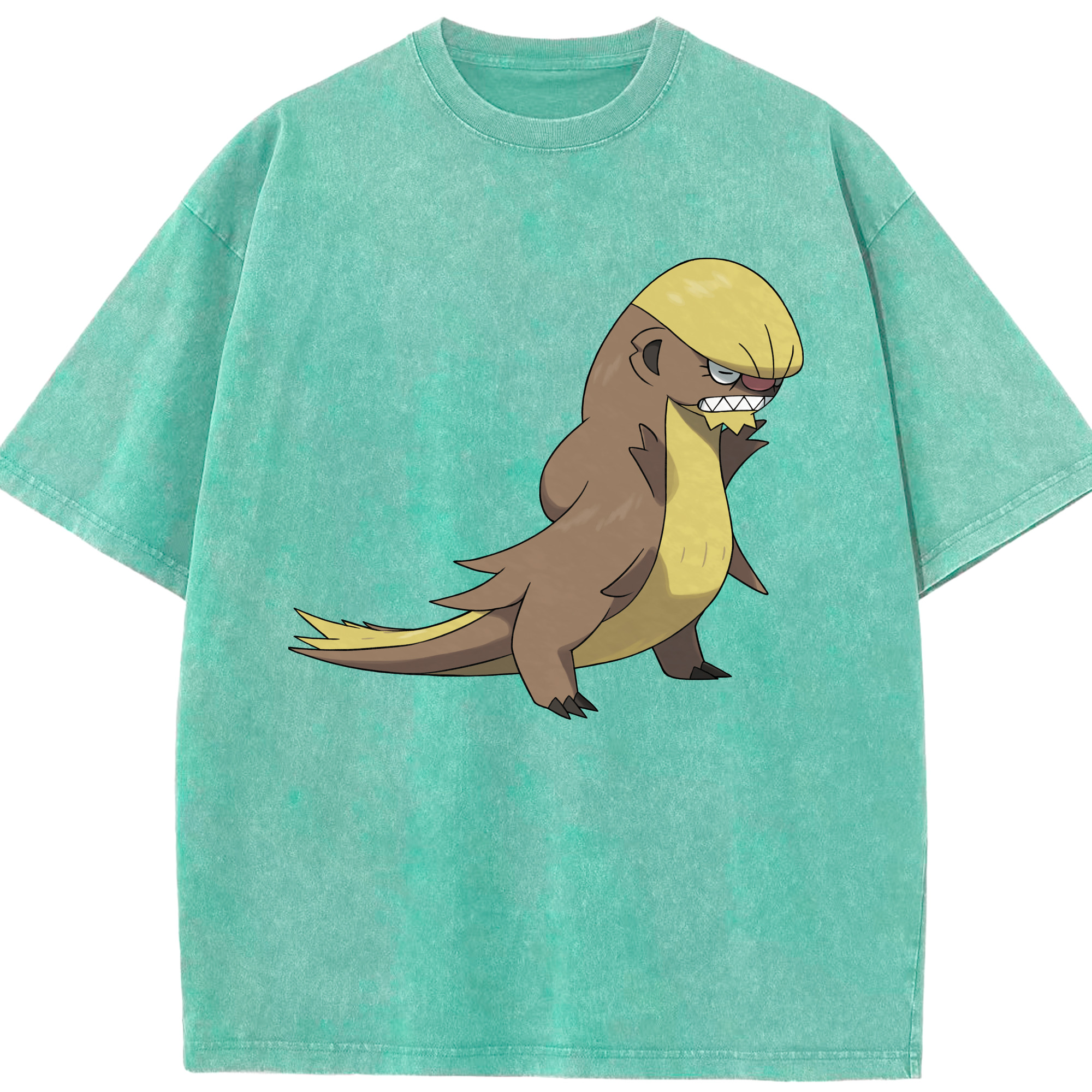 （画像用） ポケットモンスター Pokémon 綿100% ヴィンテージ風 半袖Tシャツ（フロントプリント）